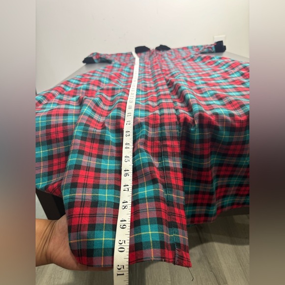 Buru Plaid Button Down Fit & Flare Maxi Dress - Picture 7 of 7